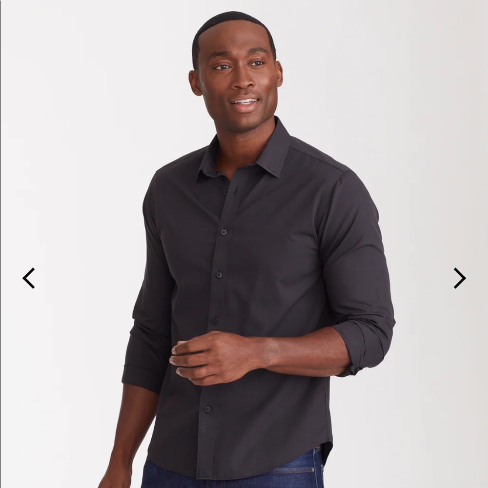 Wrinkle-Free Black Stone Shirt